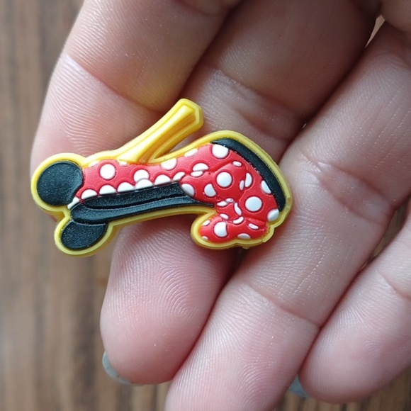 Bundle of CROCS charms. Disney Mickey, Minnie Mouse, heels, as shown - Picture 2 of 9